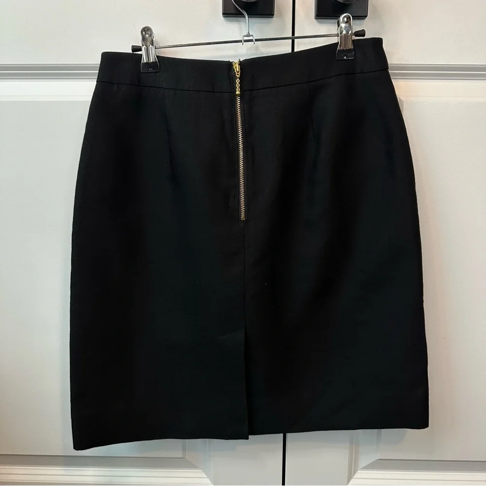 Kate Spade Women’s Alexandra Skirt A-Line Chain Link Accent in Black (Size 4)